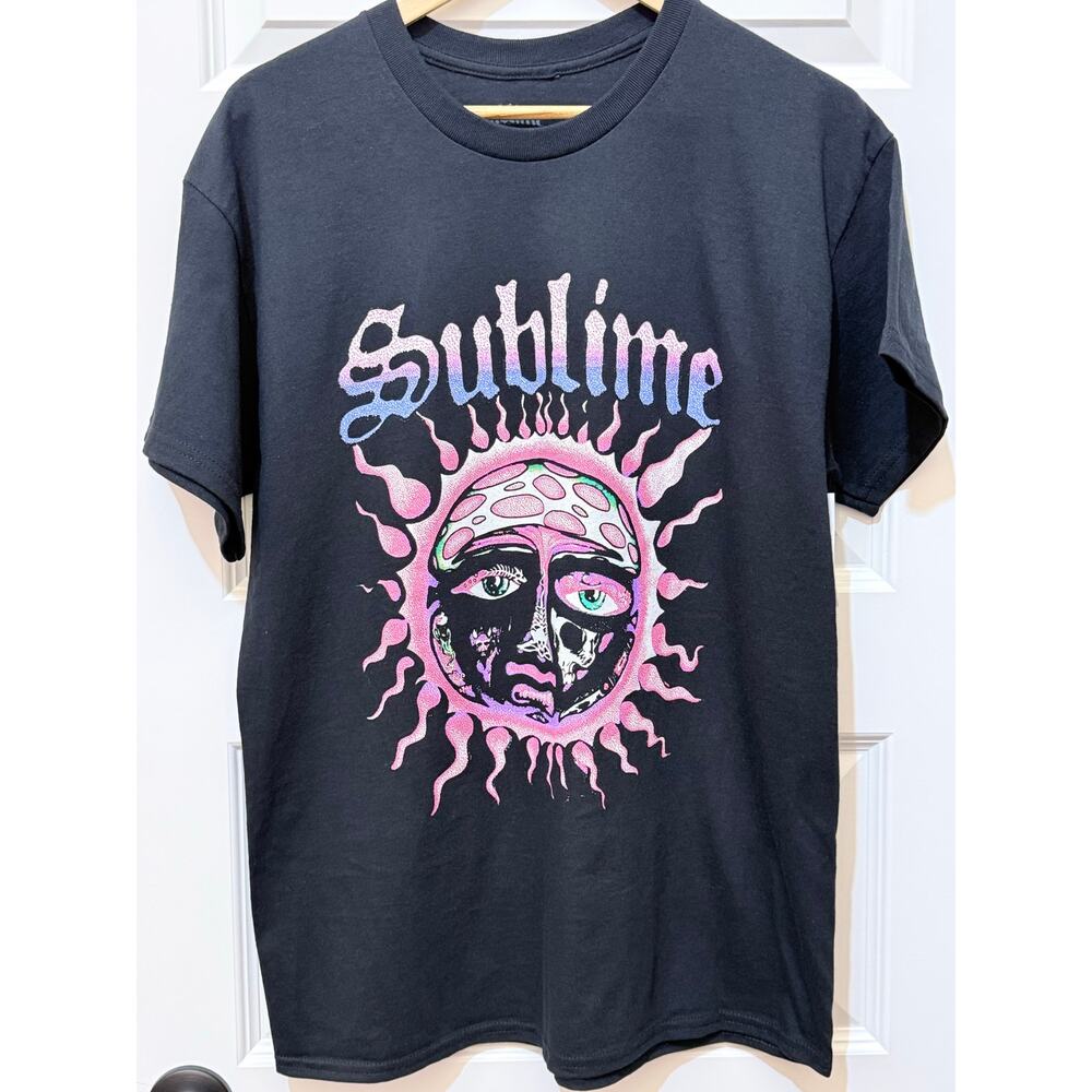 Sublime Black Concert / Band Short Sleeve T-Shirt, Unisex Size L